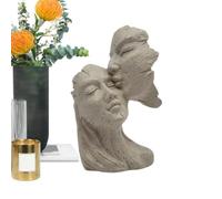 Statue de couple, figurine de baiser en résine avec souvenir d'amour