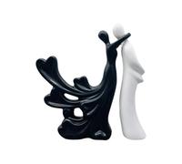 Statue de couple - Statue de couple embrassant - Décoration d'intérieur - Art moderne - Figurines de collection romantiques - Multifonction - Décoration d'intérieur pour femmes et hommes