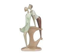 Statue de Couples, Sculpture de Couple de Danse de Mariage, Artisanat de Bureau d'amour Cadeaux d'amoureux de résine décoration d'intérieur, Figurines de Sculpture d'art créatif décor de Table (#1)