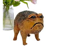 Statue de Crapaud en colère - Ornement de Grenouille de Jardin de Jardin, Figurine de Pluie en résine, Sculpture de décoration Animale, décoration de Bureau Artisanale, Figurine extérieure dura