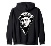 Statue de David Blackwork Minimal Tattoo Flash x Bloody Tear Sweat à Capuche