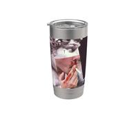 Statue de David Nez Sanglant Cigarette Pop Art Gobelet isotherme en acier inoxydable double paroi
