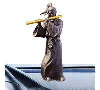 Statue de de Voiture | Statue de Voiture en résine | Ornements de Chevalier Errant Accessoires de Tableau de Bord pour Bureau, Camion, SUV