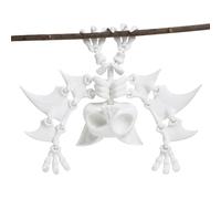 Statue de décoration de Chauve-Souris, modèle de Chauve-Souris squelettique, 8,66x5,51 Pouce d' imprimé 3D réaliste, matériau léger Authentique, Support Mural Facile pour intérieur, extérieur,
