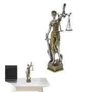 Statue de déesse de l'équité de la justice, statue de dame de justice en résine - Décoration de statue d'équité aveugle en résine | Statues aveugles de justice d'ange romain grec pour salon, chambre à