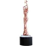 Statue De Déesse Gracieuse, Trophée, Prix De Concours, Cadeau De Fête, Souvenirs en Cristal, Trophées avec Gravure Personnalisée(Copper)