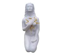 Statue De Déesse Sculpture de La Déesse de la Guérison Portrait Sculpture de l'amour-Propre et de l'esprit Résine Artisanat Décoration de la Maison Cadeaux pour Les Amis