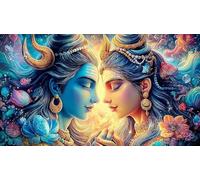 Statue de déité Indienne 1000 pièces Puzzle pour Toute la Famille Cadeau pour Femmes et Hommes Papier recyclé Défi de Jeu éducatif Jeu Stimulant 70x50cm/1000pcs