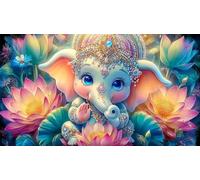 Statue de déité Indienne Papier recyclé Puzzle 1000 pièces Idée Cadeau Parfaite Jeux éducatifs pour Toute la Famille Cadeau pour Femmes et Hommes 38x26cm/1000pcs