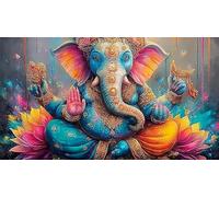 Statue de déité Indienne Papier recyclé Puzzle 1000 pièces Idée Cadeau Parfaite Jeux éducatifs pour Toute la Famille Cadeau pour Femmes et Hommes 70x50cm/1000pcs