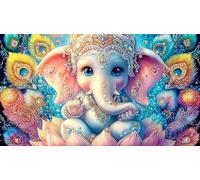 Statue de déité Indienne Puzzle 1000 pièces Jeu Familial Amusant & Stimulant Jeu pour Toute la Famille Cadeau pour Femmes et Hommes 70x50cm/1000pcs