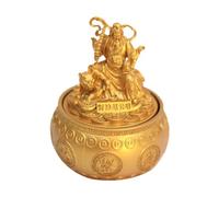 Statue de dieu chinois de la richesse - Figurine de dieu porte-bonheur - Décoration de maison - Richesse et trésor - Décoration Feng Shui pour la chance pour la maison et le bureau