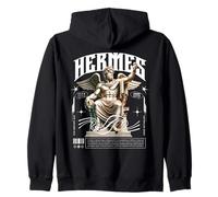 Statue de Dieu Grec Hermès Mythologie Grecque Streetwear Sweat à Capuche