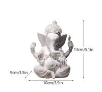 Statue de Dieu Indien Ganesha Shiva en Résine,Sculpture Sai Baba de Shirdi,Seigneur Hanuman,Bouddha Hindou,Fengshui Religieux,Décoration de Maison - Type white M