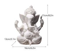 Statue de Dieu Indien Ganesha Shiva en Résine,Sculpture Sai Baba de Shirdi,Seigneur Hanuman,Bouddha Hindou,Fengshui Religieux,Décoration de Maison - Type white L