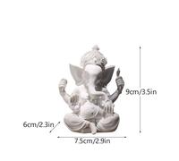 Statue de Dieu Indien Ganesha Shiva en Résine,Sculpture Sai Baba de Shirdi,Seigneur Hanuman,Bouddha Hindou,Fengshui Religieux,Décoration de Maison - Type white S