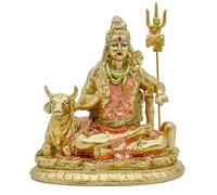 Statue de Dieu Indien Shiva - Statue de Dieu Hindou Shiva - Statue Indienne du Temple de la Maison Mandir Pooja Article Murti Décor Diwali, Cadeaux de méditation, Yoga, décoration d'autel