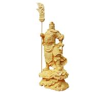 Statue de Dieu Richesse - Sculpture Shuis en Bois, Figurine détaillée de Guan YU | Décoration de prospérité, Fortune, décoration de Table de Bureau, Maison, pour Attirer la Richesse