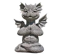 Statue de dragon en résine zen yoga décoration de jardin art sculptures extérieur porche