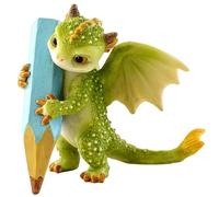 Statue de dragon, mini dragons en résine, figurine de dragon 2, 6 x 2, x 4, 7 pouces, statue simulation dessin animé, mini figurines amusantes à faire soi-même, pour collection d'étagères