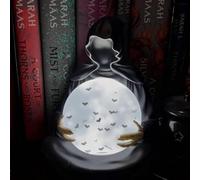 Statue de faucheuse avec boule de cristal chauve-souris volante, globe en résine éclairé par LED avec chauve-souris flottantes, décoration de bureau gothique d'Halloween, décoration d'ombre