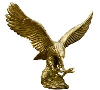 Statue De Faucon en RéSine, Sculpture d'aigle DéCorative, Ornement De Collection, Figurine Artisanale pour La DéCoration De Bureau(B)