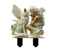 Statue de fée - Décoration de jardin - Fées - Figurines de fées - En acrylique - Décoration pour jardin, terrasse, balcon - Pot de fleurs