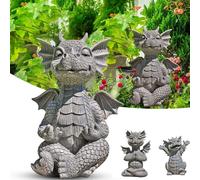 Statue De Fée Petit Dinosaure, Décoration De Méditation, Ornement De Jardin, Artisanat En Résine, Décor De Maison, Décor De Jardin Extérieur, Nouvelle Collection