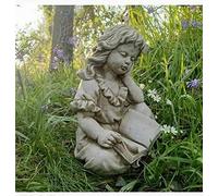 Statue de fille en train de lire | Pierre reconstituée Décoration de jardin classique en béton