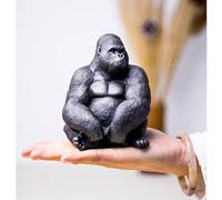 Statue de Gorille King Kong, Statue de Gorille, Statue d'animal, déCoration Unique, Ornement for la Maison, Le Bureau, Le Jardin, la Cour, l'éTagèRe, Le Bureau, la Chambre à Coucher(A)