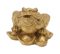 Statue De Grenouille D'argent, Feng Shui Crapaud D'argent Figurines De Grenouille à Trois Pattes Bonne Chance Attirer la Richesse Pour la Décoration De Bureau à Domicile Bons Cadeaux Porte-bonheur