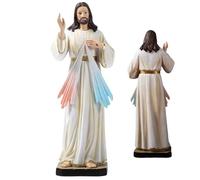 Statue de Heiligen Christ - Sculpture chrétienne avec une figure religieuse bénie pour la décoration | Décoration de statut spirituel pour la maison, le jardin ou l'église, symbole de prière et de