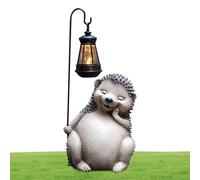 Statue de hérisson solaire - Figurine de jardin à énergie solaire avec LED | Lanterne hérisson amusante pour décoration de jardin extérieur, statue d'animal en résine pour pelouse de jardin