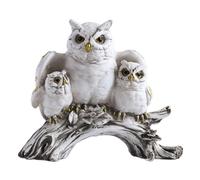 Statue de Hibou, Décoration de Jardin | Figurine Mignonne en Résine, Décor Extérieur, Ornement Animal, Sculpture Moderne pour la Maison