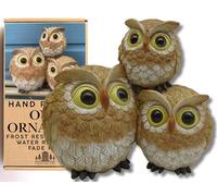 Statue de Hibou en résine pour Jardin - Figurine de Hibou - pour Une Utilisation intérieure ou extérieure - Ornement de Hibou résistant aux intempéries pour Jardin - Décorations de Hibou