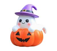 Statue de Holding Ghost Holding - Décorations de de Installez Halloween Ghost, Horreur Pumpkin Tenant Un modèle R Ghost -in -Instructive R | Statue d'art créatif en résine Cit Ghost