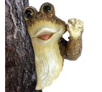 Statue de jardin de grenouilles, Statues de grenouille pour jardin | Art de la cour de la statue de grenouille | Décorations extérieures, figurines de collection de grenouille qui regarde furtivement