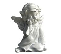 Statue de jardin en forme d'ange ailé - Statue d'ange en résine | Statue de jardin imperméable pour la famille, les amis, les collègues, l'église, le mariage, le bureau, le café