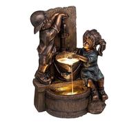 Statue De Jardin En Résine Pour Garçon Et Fille, Bain D'eau À Pression, À Embrasser, Parterre De Fleurs, Ornements D'extérieur Pour Maison, Jardin