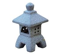 Statue de jardin pagode, lanterne japonaise d'extérieur, lanterne rétro en argile et poterie, ornements zen,jf1(large)
