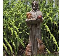 Statue De Jardin Saint-Prince Et Sees Amis, Offre Spéciale, Avec Mangeoire À Oiseaux, Artisanat Créatif En Résine, Décoration Pour Cour De Jardin