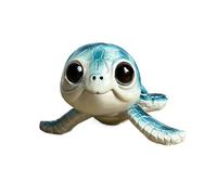 Statue de jardin tortue | Figurine résistante aux intempéries - Sculpture d'extérieur charmante décoration de collection pour porche, pelouse, jardin et terrasse | Cadeau d'anniversaire en résine pour