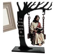 Statue de Jésus-Christ Décorations De Figurines Religieuses Catholiques | Statue de Jésus Pour étagère salle d'étude biblique bureau maison catholique fête jardin