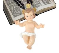 Statue de Jésus de bureau, décorations de Jésus pour la maison - Figurine décorative de la Nativité en résine - Sculptures colorées de jésus, ornement de table multifonctionnel pour la maison, tables