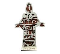 Statue de Jésus en bois, décorations de Jésus de Pâques, figurine de naissance creuse sculptée, design à bras ouvert, art chrétien fait à la main, pour amis spirituels et décoration d'église