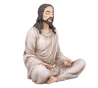 Jesus Statue 10" Natural - Meditation Statue Decor - Jesus Figurine for Any Room - Great Gift for Christians Or Spiritual Friends.