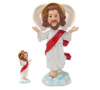 Statue de Jésus - Statue religieuse de tableau de bord à collectionner, décoration symbolique | Figure chrétienne exquise pour voiture, salon, salle d'étude et confort spirituel pour la paix lors des
