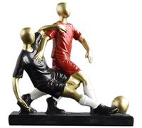 Statue De Joueur De Football - Résine Joueur De Football Footballeur Statue Football Sculpture Statue Coupe du Monde Football Figurine Compétition Prix Sport Sculpture Décor