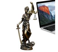 Statue de justice - 12,5 x 8 x 31,5 cm - Figurine de justice pour décoration de bureau, déesse aveugle de la justice | Statues de déesse grecque pour avocat, studio, bureau, décoration de bureau