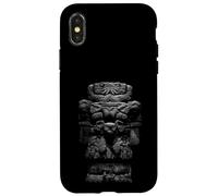 Statue de la déesse aztèque Coatlicue - Art mythologique du Mexique Antique Coque pour iPhone X/XS
